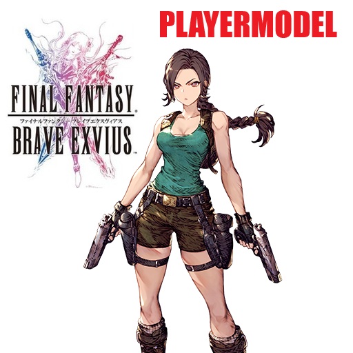 Anime-style Lara Croft Playermodel (Final Fantasy)