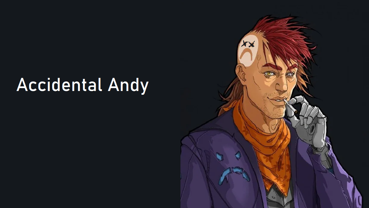 Accidental Andy mod preview for RimWorld