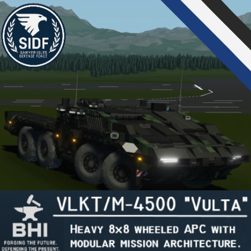 VLKT-M-4500 Vulta  Modular Heavy 8x8 Platform