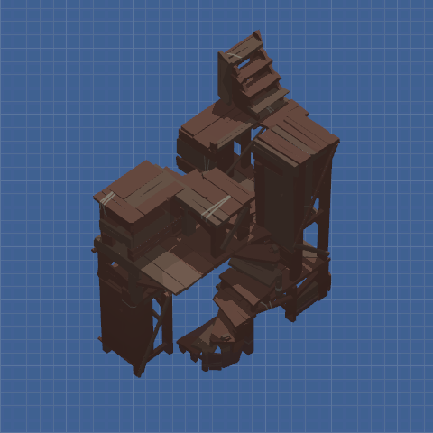 Modular Stackable Minimal Building Unit（Ladder）【雪麟】 preview