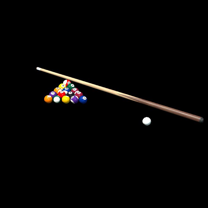 Pool Balls & Cue Stick