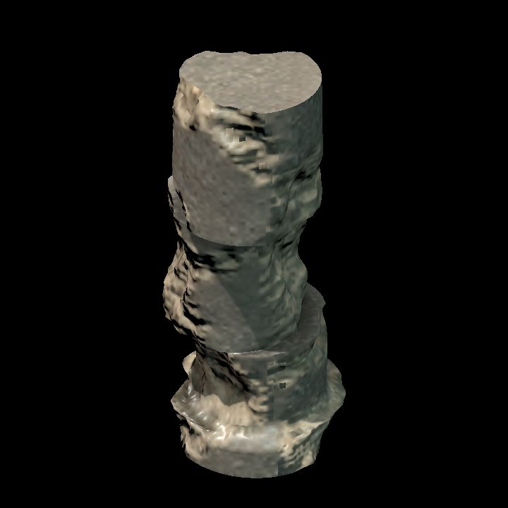 Columns heavy damage 4