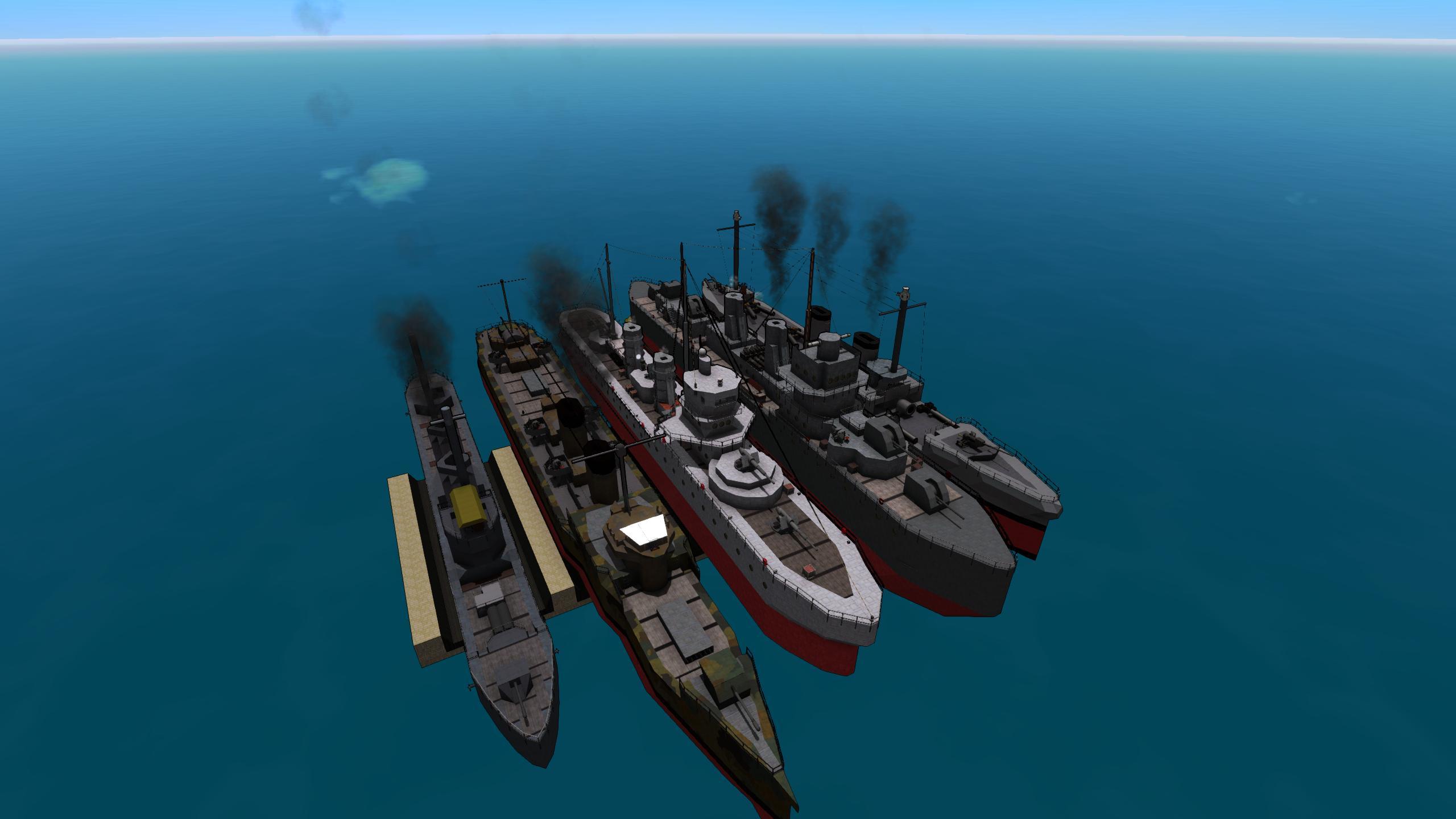 Packed destroyers