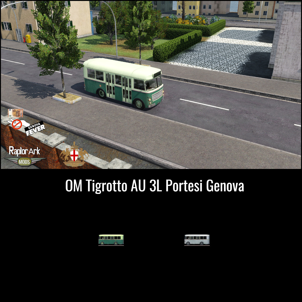 OM Tigrotto AU 3L Portesi Genova bus