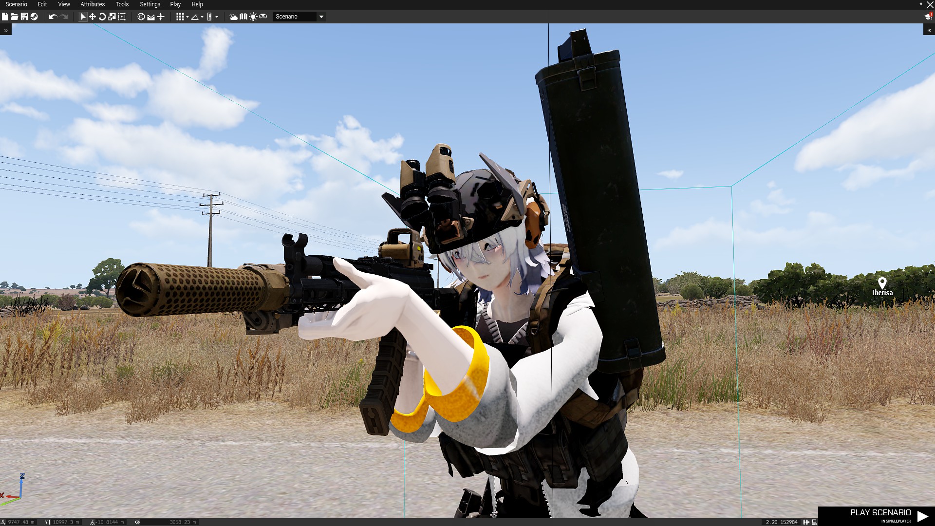 (Project M, BLUFOR) Tactical Anime Girl - Anti-Tank