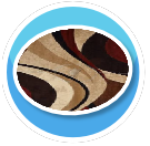 Ugly Rug Lines Swirls Circle