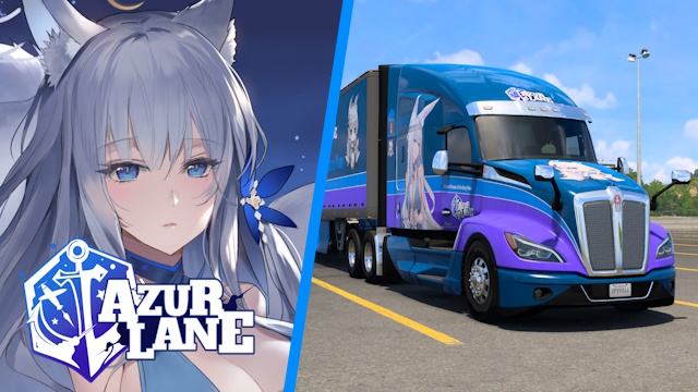Kenworth T680 2022 IJN Shinano (Dreams of the Hazy Moon) - Azur Lane [Combo Skin]