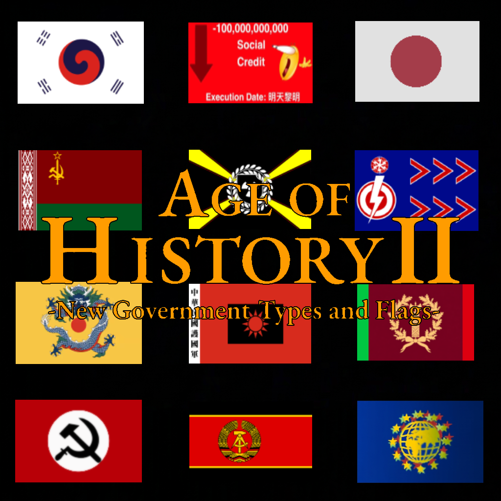 New Governments Types and Flags