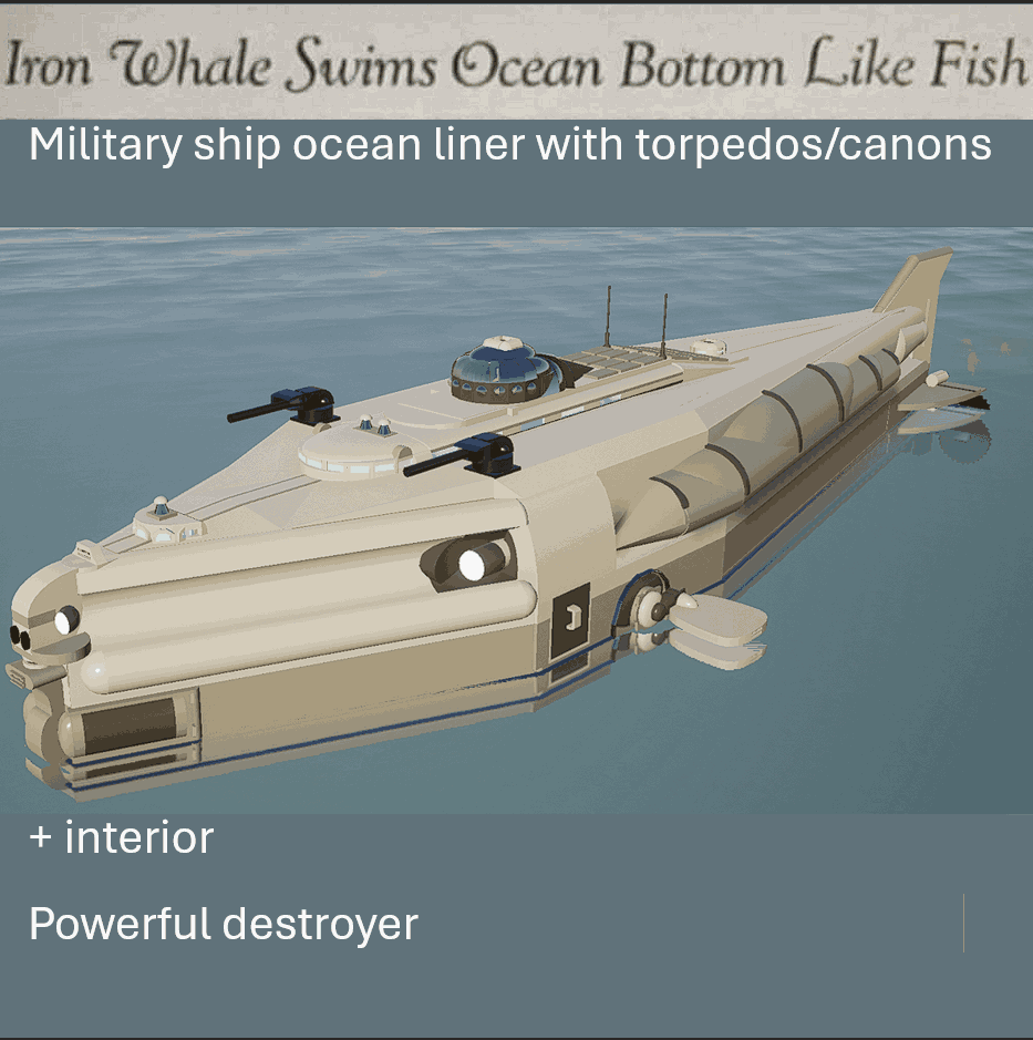 Military Iron whale deals with ocean like a fish