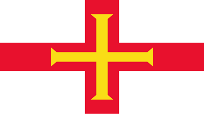 The flag of Guernsey