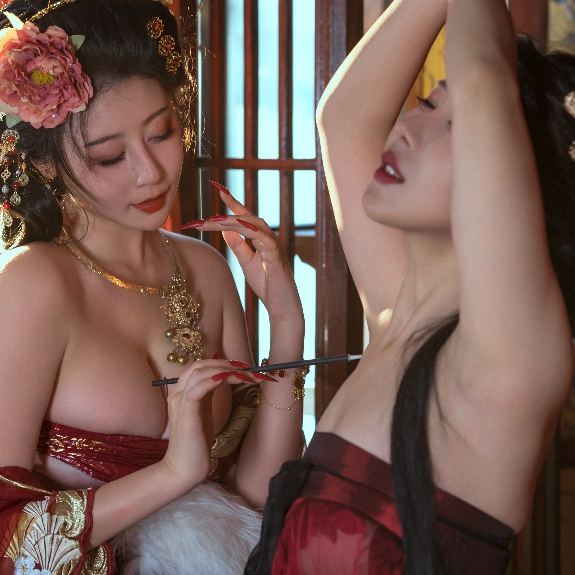「Pic」云溪溪 奶桃桃&奈汐酱-青楼韵事 121p