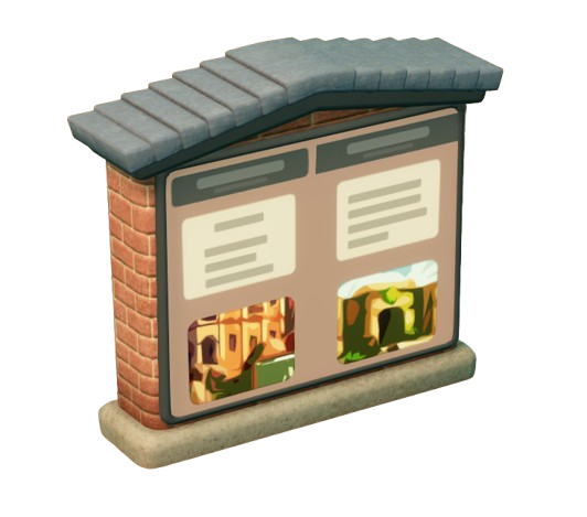 Wide Summer Pavilion Info Stand