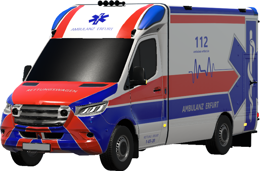 RTW (Rettungswagen) Ambulanz Erfurt - Gemeinnützige Rettungsdienst und Katastrophenschutz GmbH