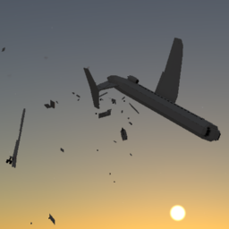 Softbody AIR LINER Fokker 100 Breakup 3 In 1