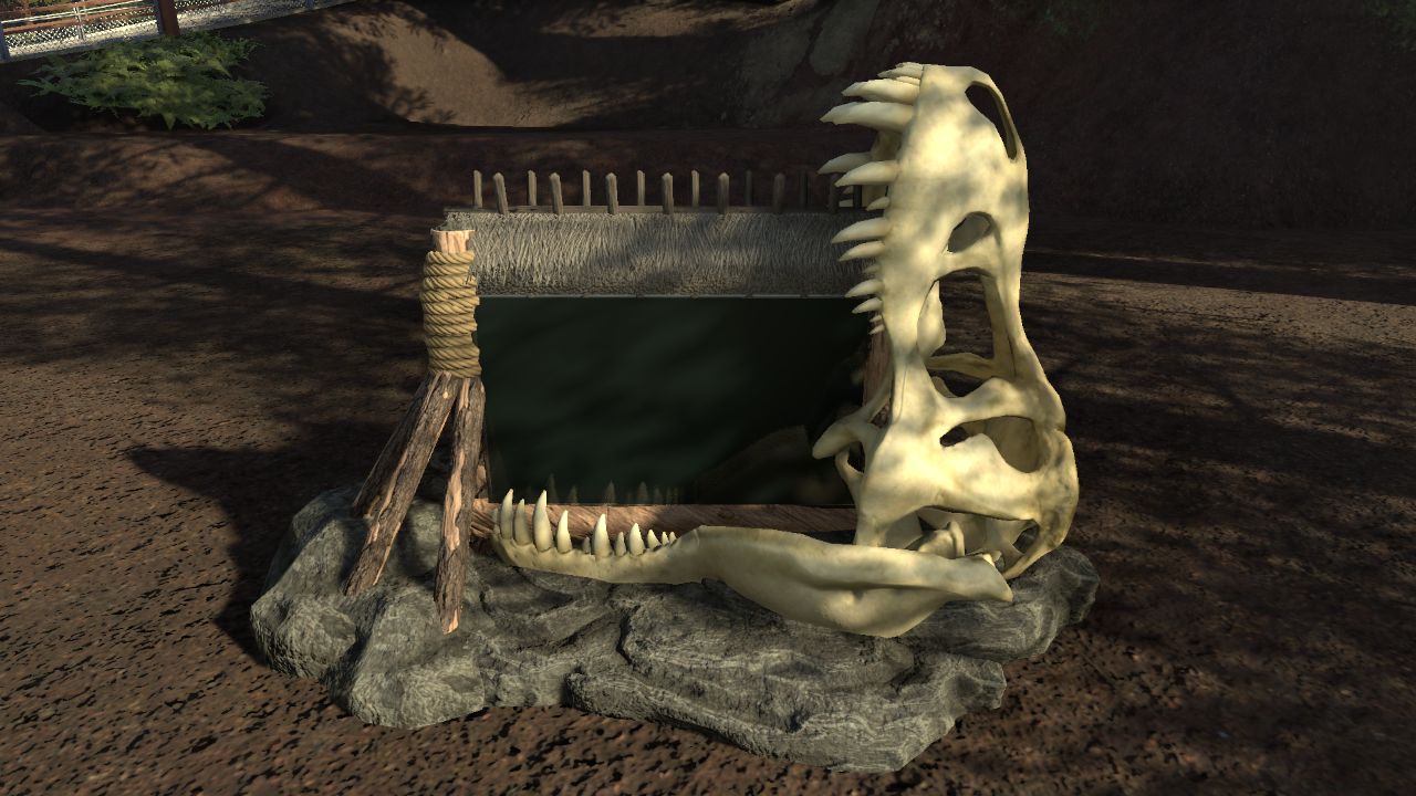 Tyrannosaurus Jaws Information Sign