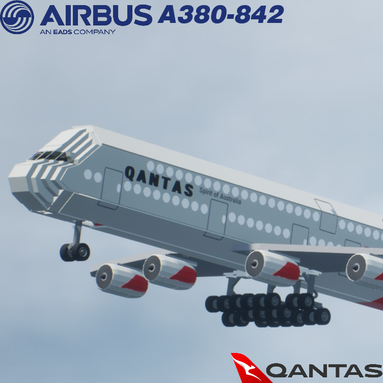 Softbody AIR LINER Airbus A380-842 Qantas