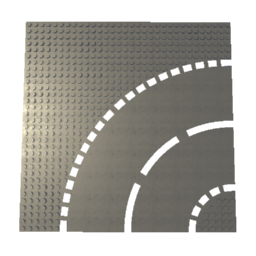 LEGO® Curve Road Plate
