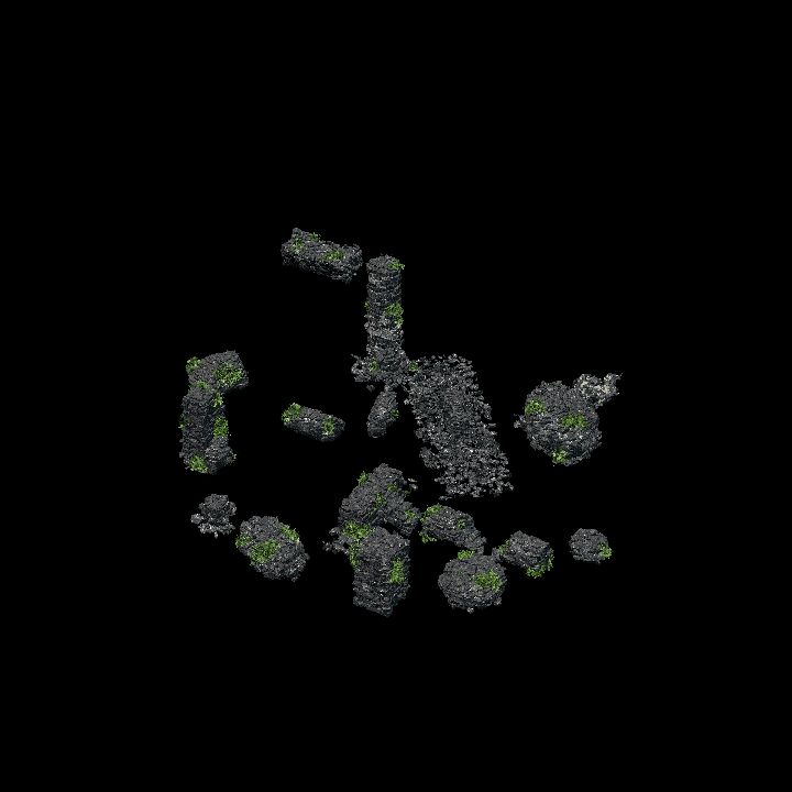 Jungle ruins - pillars and walls