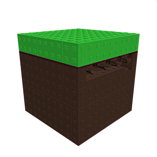 grass block with guns