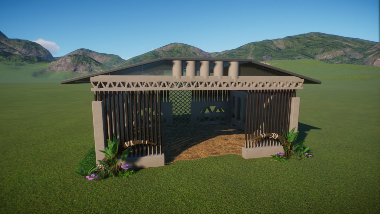 Medium animal shelter with webcam