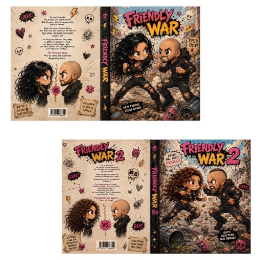 2 Funny Friend War Books