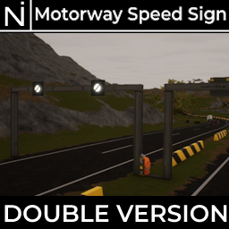 Noro Industries - DOUBLE Motorway Speed Sign