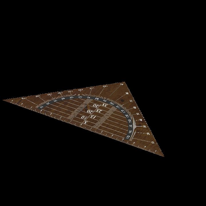 Trianglular ruler