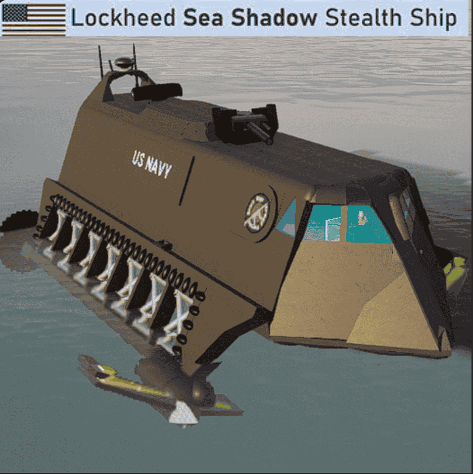 US Navy Hydrofoil sea shadow stealth ship version 1.0