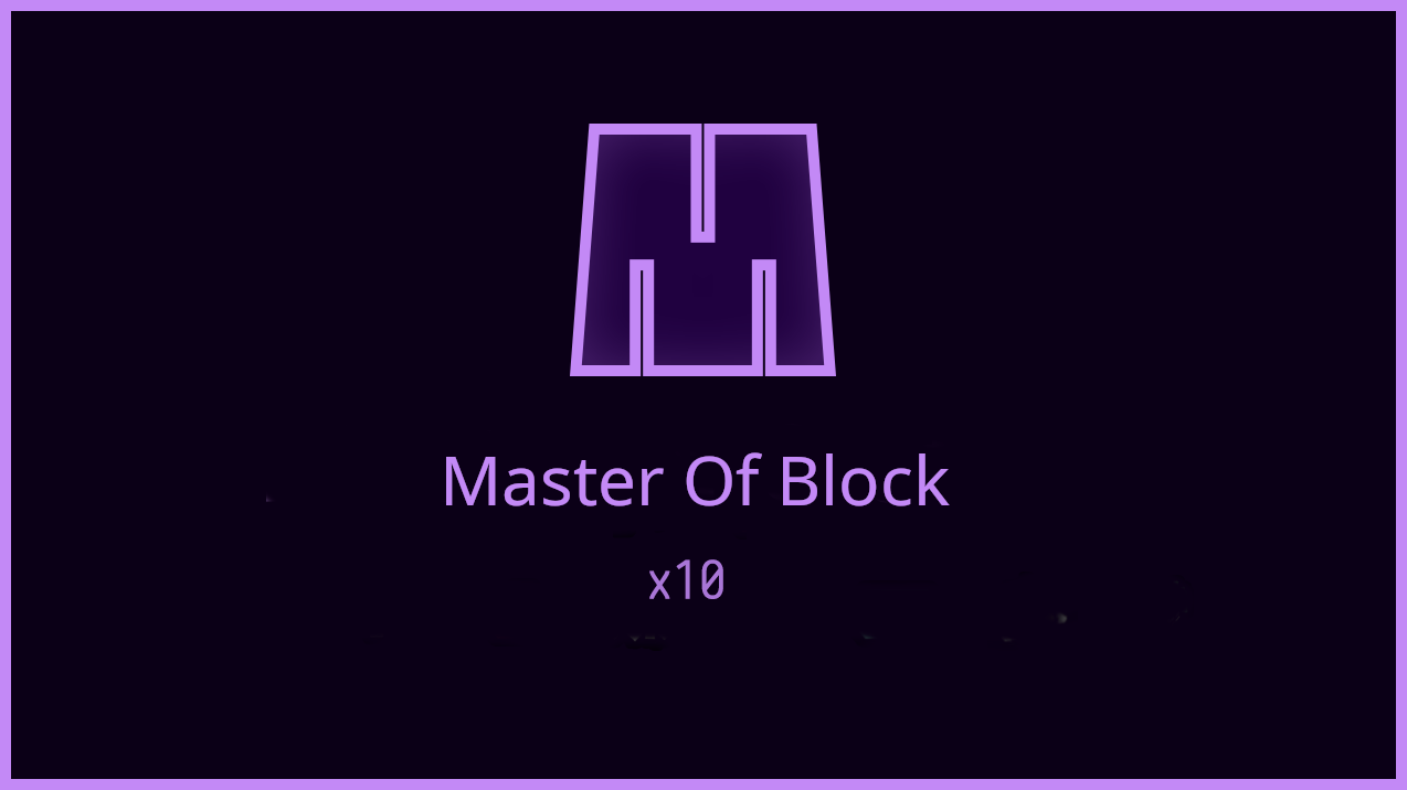Master of block