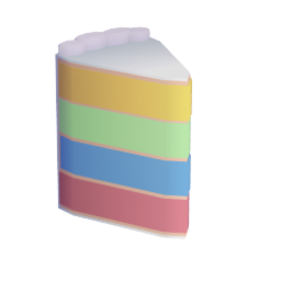 4 Layer cake slice