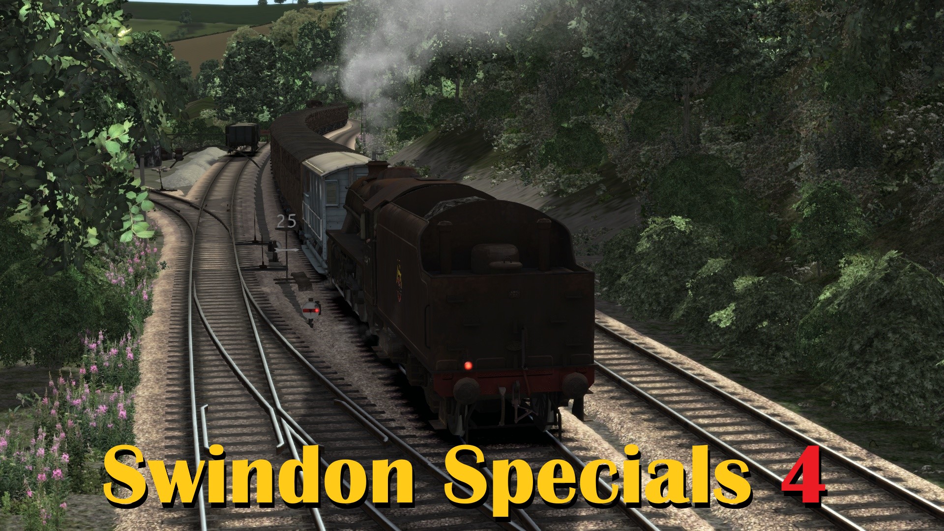 N.S1224 4-6-0 Black Five Banker - Stroud up Sapperton Bank beyond Sapperton Tunnel
