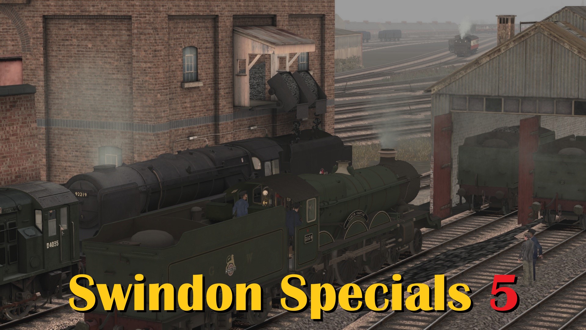 N.S1225 Swindon Works 1960 - Penultimate 9F 92219 & Warship D823 Hermes too - out of the 'Works' New!