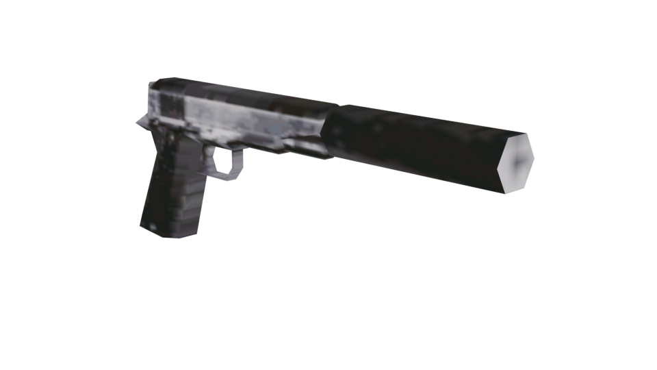 GTA SA Silenced 9mm Wall Mounted