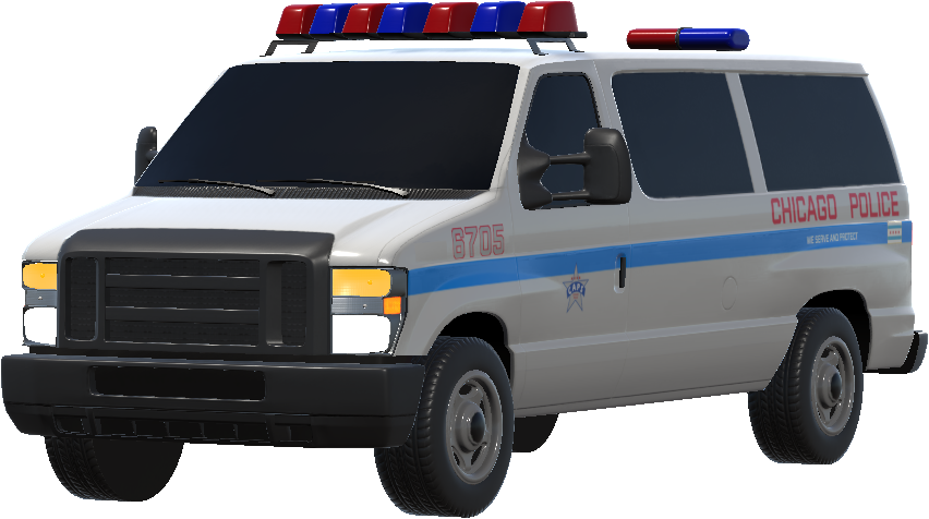 Chicago Police Van