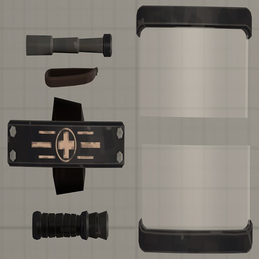Team Fortress 2 Enhanced Healer's Shield [plus Baton (Props)]