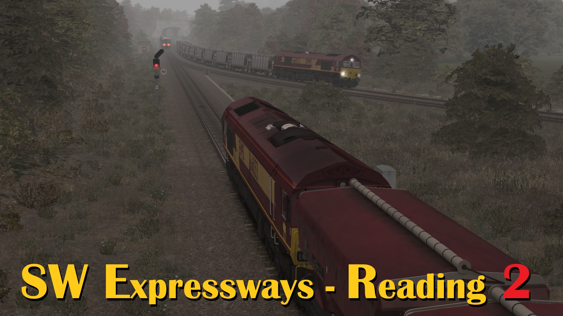 N.S1252 EWS 66 with CEA wagons from Chippenham to Westbury