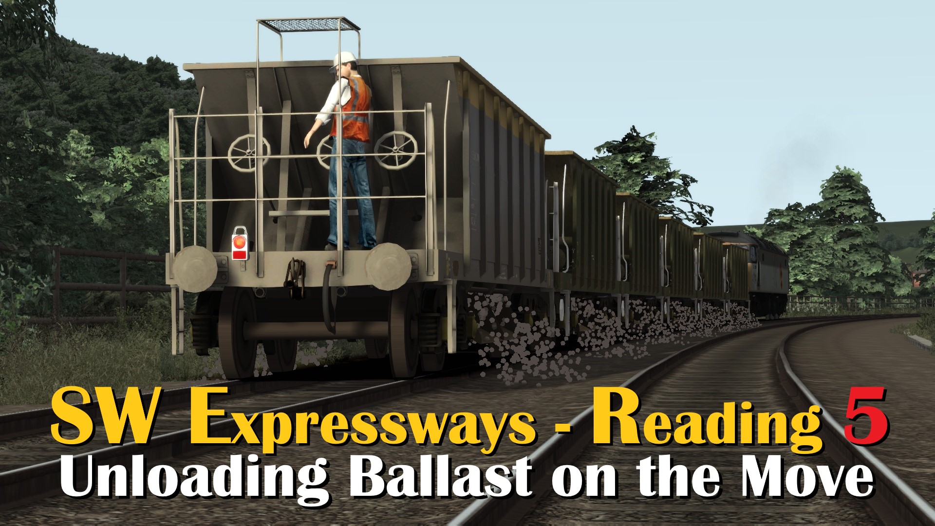 N.S1255 Maintenance unloading a Seacow wagon while moving (You must own the JT Seacow wagons)
