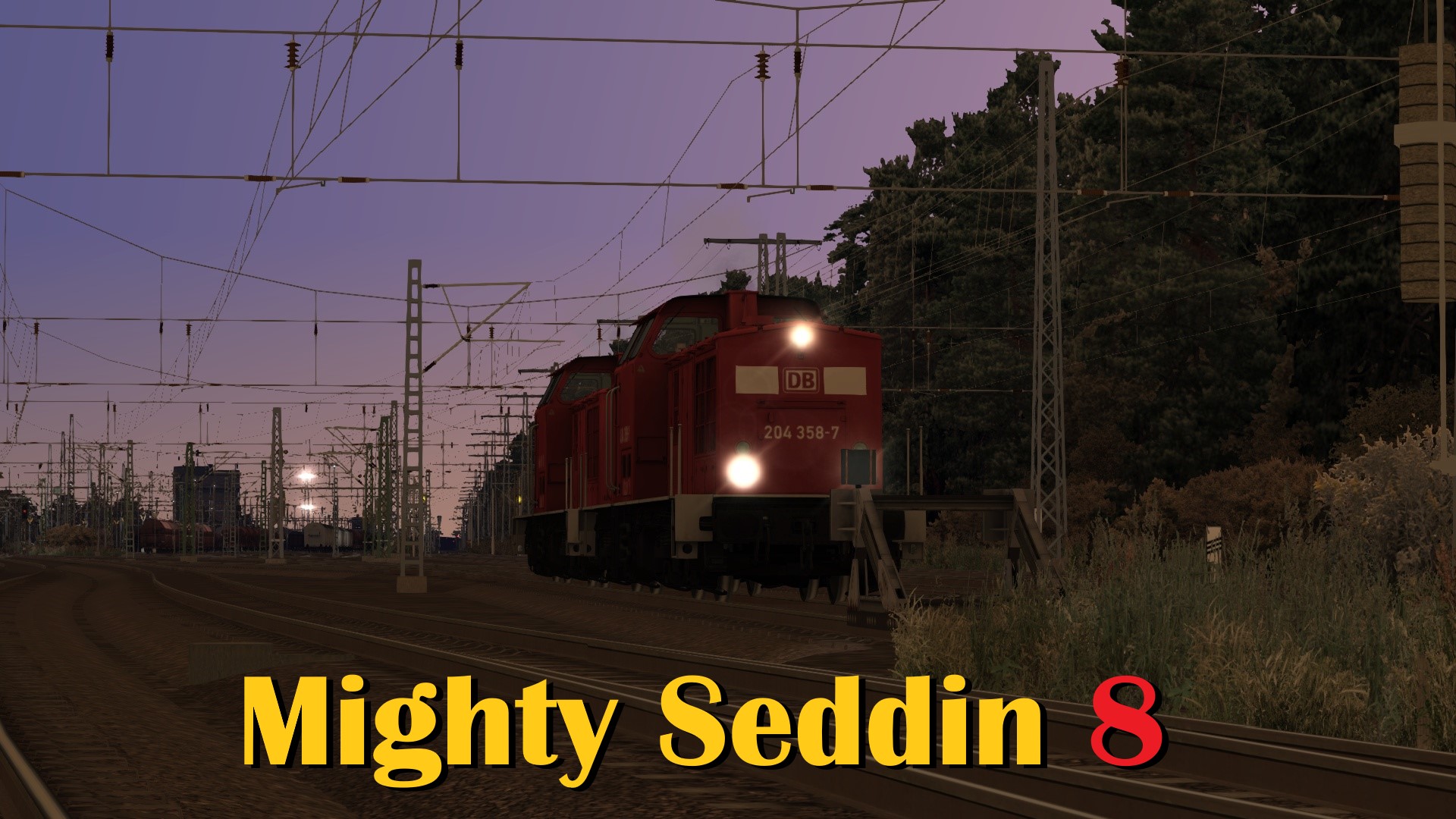 N.S1208 Mighty Seddin Freight 2 x BR 204 mixed freight west of Seddin (Part 1 of 2)