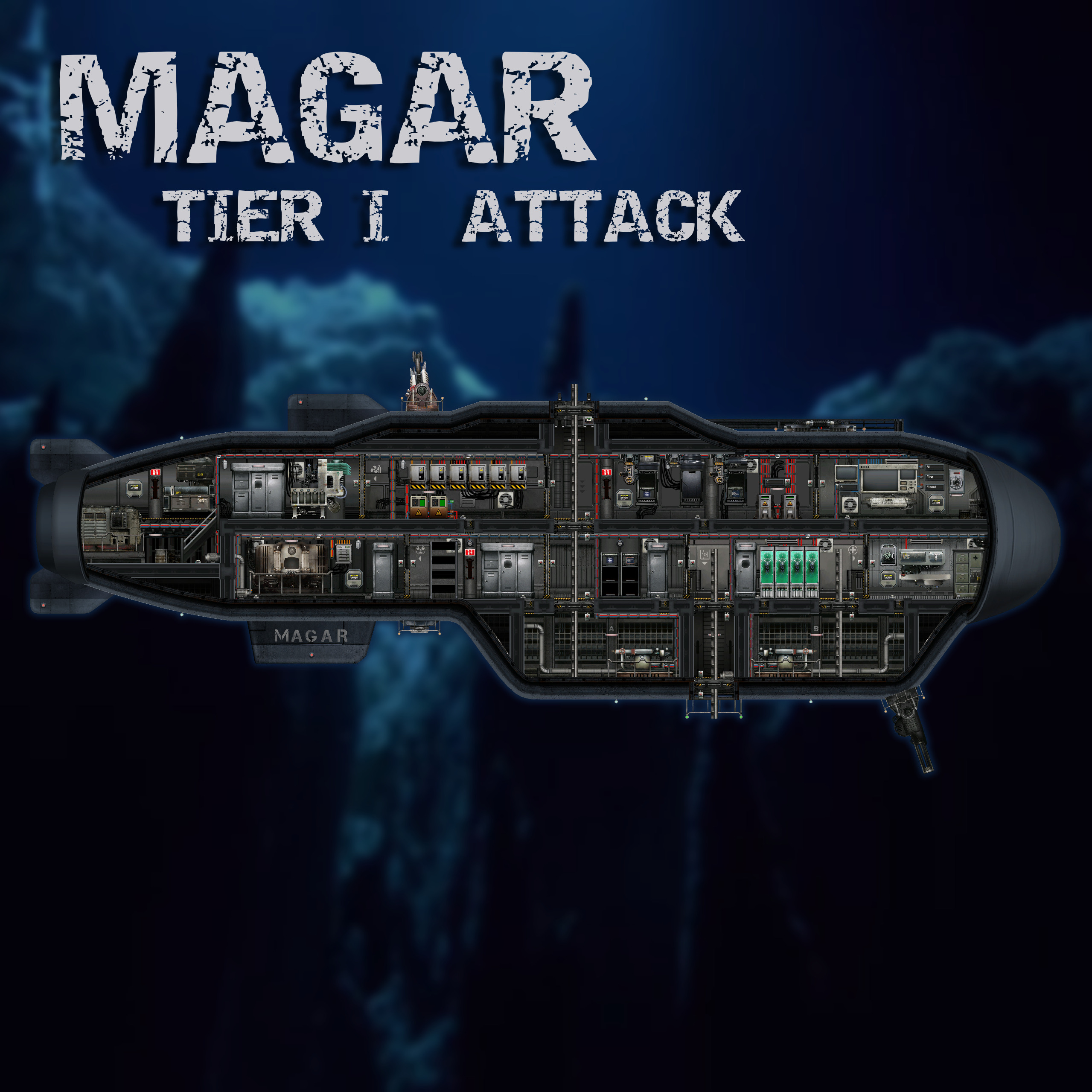 Magar [T1 Attack] – Barotrauma Mod