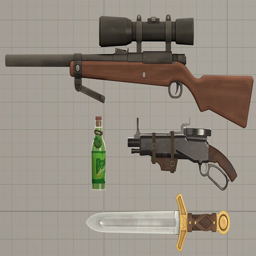 Team Fortress 2 Enhanced Small Weapons Pack #38 (Props)