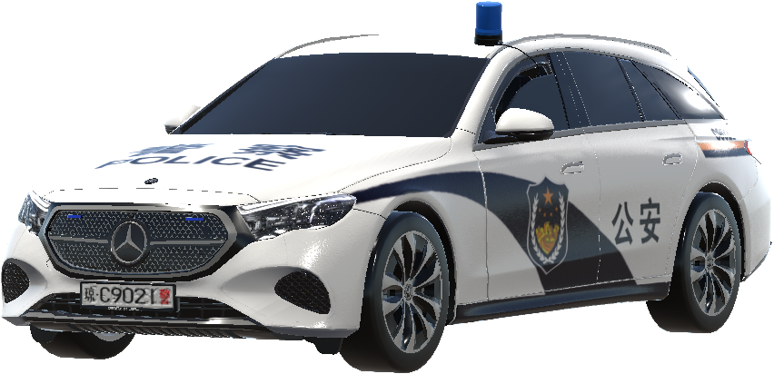 Chinese police car livery