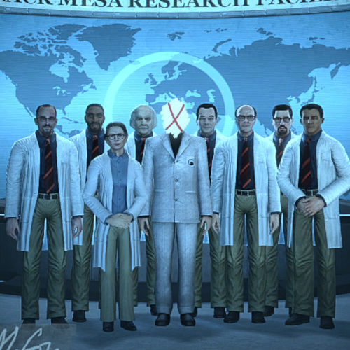 Black Mesa Group Photo [COLORIZED]