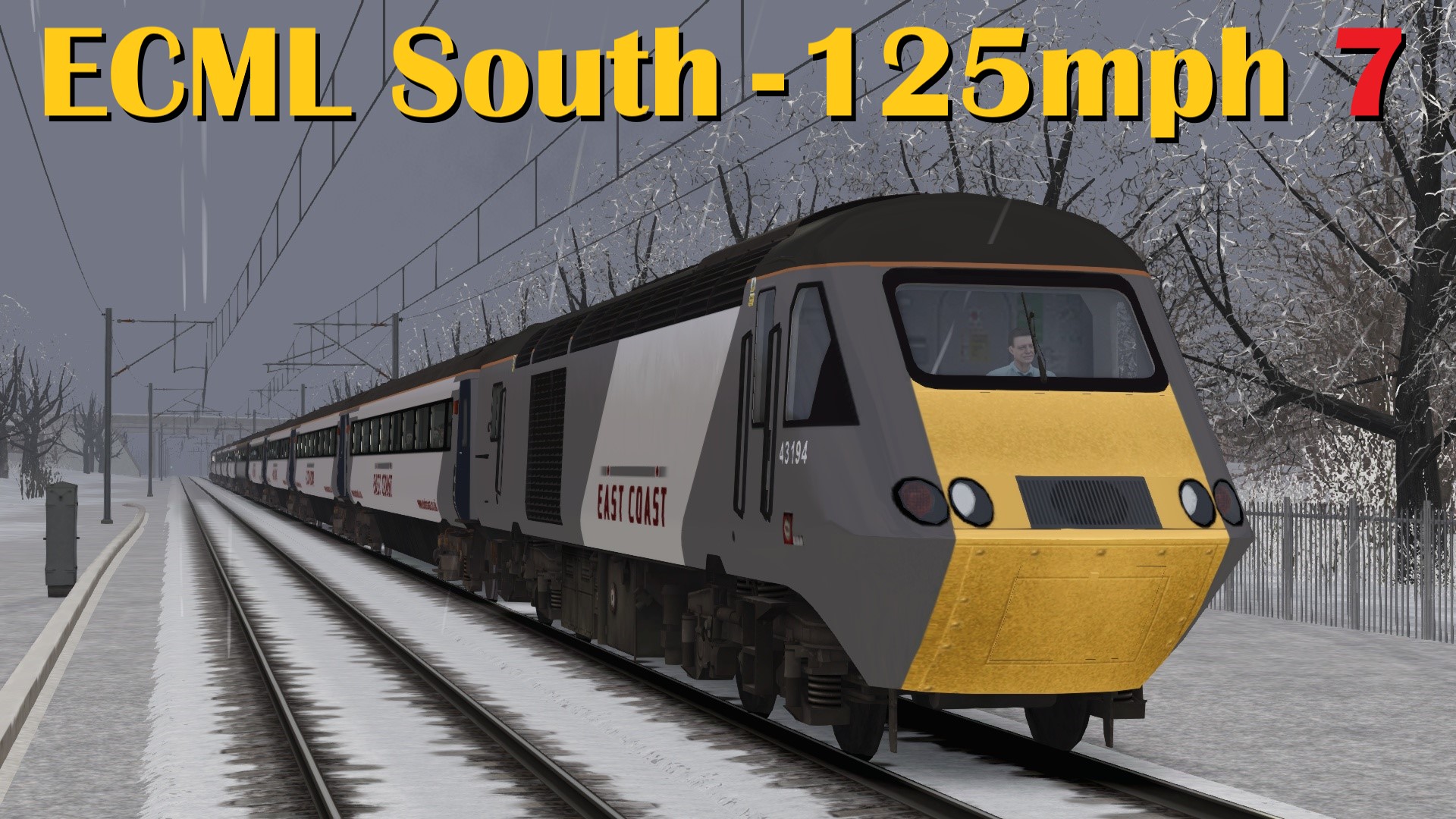 N.S1117 ECML South 125mph - East Coast HST Peterborough to Welwyn Garden City