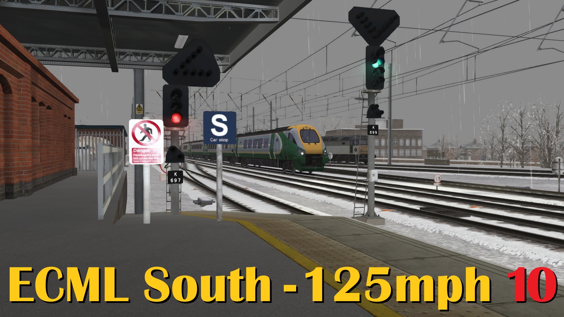 N.S1120 ECML South 125mph - Hitchin Trainspotting trains at 125mph
