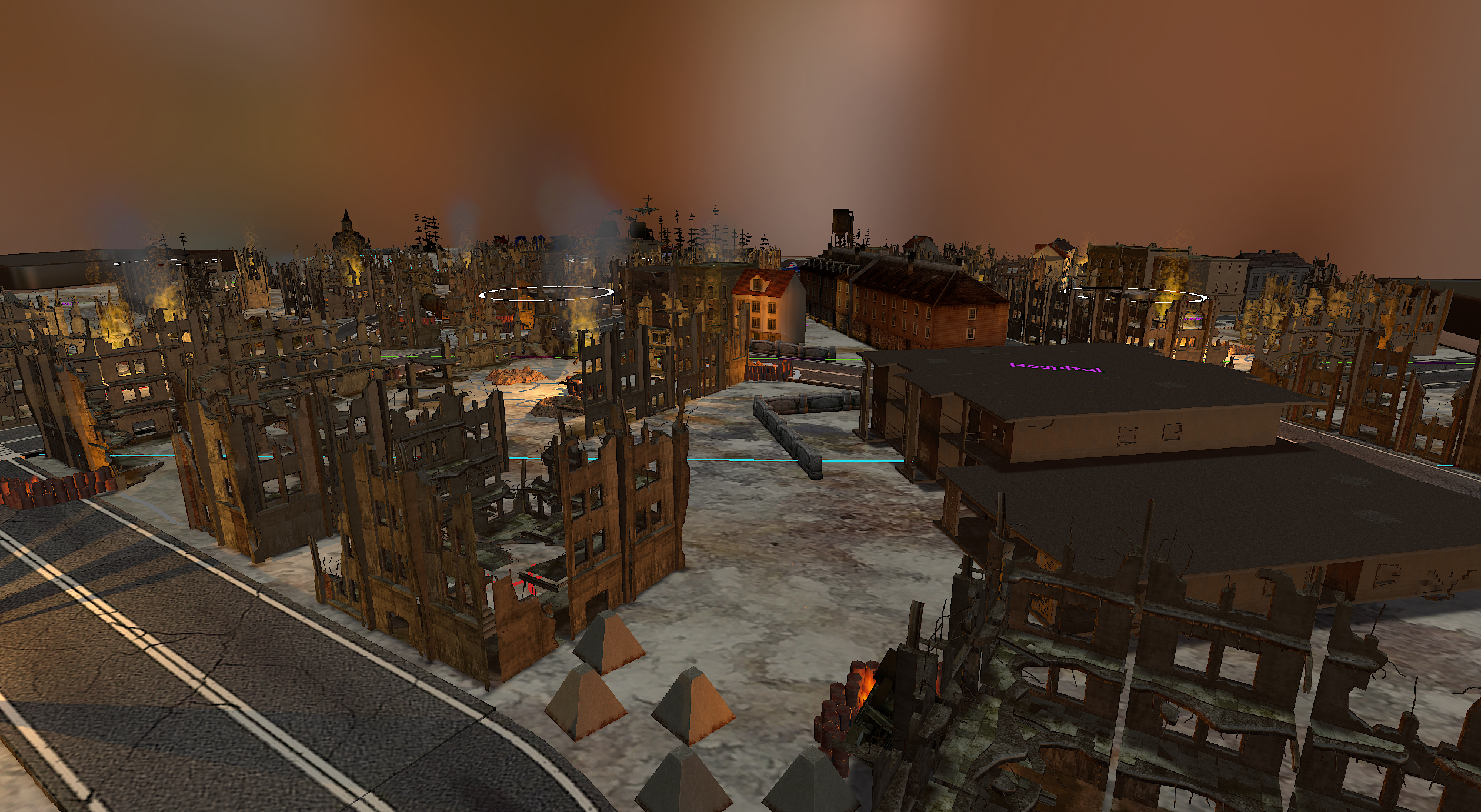 Flame of War Mission Table - Bombed City