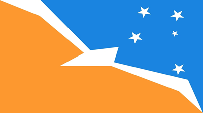 The flag of Argentine Antarctica