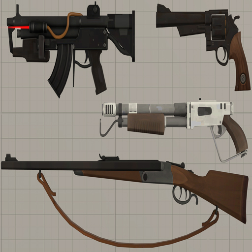 Team Fortress 2 Enhanced Small Weapons Pack #39 (Props)