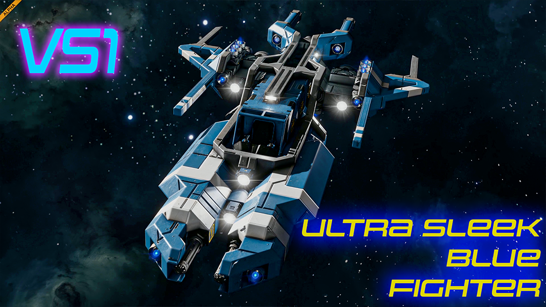 Ultra Sleek Blue Fighter VS 1