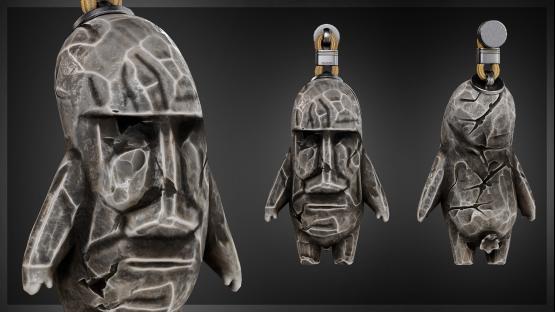 Charm | Moai (Stone)