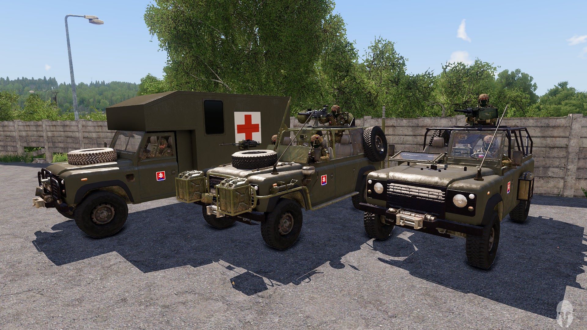 Slovak Armed Forces - AČR Land Rovers Addon